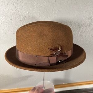 Bailey of Hollywood Tino Fedora Hat Sz 2XL Lite Felt Wool Water Repellant US NWT